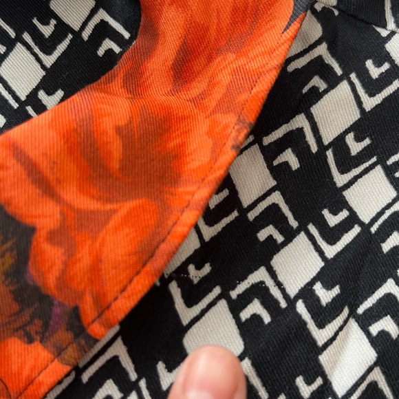 Anthropologie Maeve La Paz Contrast Button-Down Shirt Size Medium Long Sleeve - Picture 7 of 9